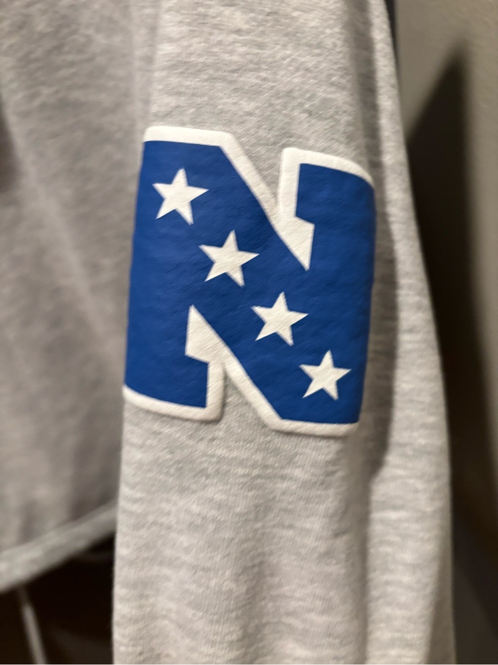 '47 Light Gray Hoodie with Blue Logo - Picture 5 of 5